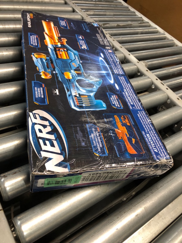 Photo 3 of Nerf Elite 2.0 Eaglepoint RD-8 Blaster - 8-Dart Drum, Detachable Scope and Barrel, 16 Official Nerf Elite Darts, Bolt Action Standard Packaging