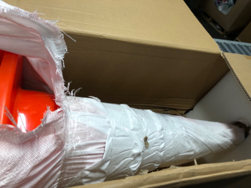 Photo 1 of [12 Pack] HiGiant 28 inch Traffic Safety Cones with Reflective Collars, Sturdy Orange PVC Cones for Road Safety, Parking lot and Driving Training 28inch 12