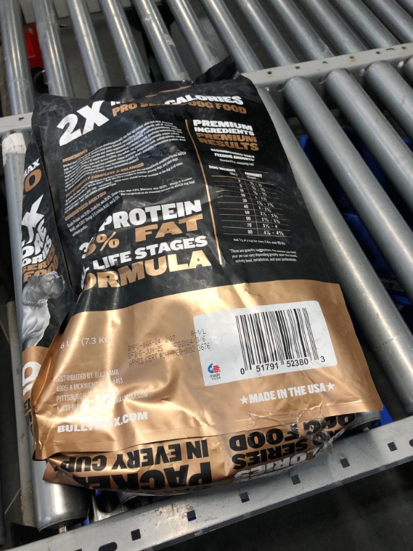 Photo 1 of ***(EXP:jun 2025 )NONREFUNDABLE***Bully Max Pro 2X High Calorie & High Protein Dry Dog Food for Puppy and Adult Dogs - Healthy Weight Gain & Muscle Building Support for Small & Large Breeds - Slow-Cooked, 600 Calories/Cup, 16 lbs PRO Series - 16 LB Bag
