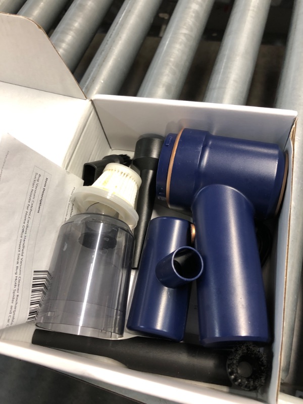 Photo 1 of Bug Vacuum Catcher,Cordless Handheld Vacuum Cleaner Rechargeable Bug Catcher 6000Pa Suction Power with Multifunctional Suction Nozzle for Home Office Insect Stink Bug Moth Spider and Car Cleaning Blue Stink Bug Trap