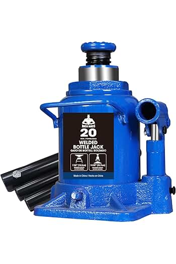 Photo 1 of **NONREFUNDABLE**FOR PARTS OR REPAIR**SEE NOTES**
Jack Boss Bottle Jack 20 Ton (44,000 LBs) Hydraulic Car Jack, 7.56-14.05 inch Lifting Range, with 3 Section Long Handle, Fit for Auto Truck Repair and House Lift, Item Weight 25.35 lbs, Blue
