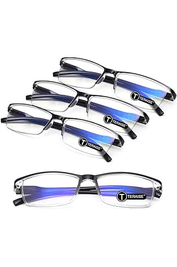 Photo 1 of (1.5X)TERAISE 4PCS Fashion Anti-blue light Reading Glasses Men Women Computer Reader
