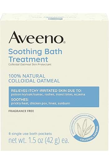 Photo 1 of (2/ 8 PACKS)Aveeno Soothing Oatmeal Bath Soak for Eczema with Natural Colloidal Oatmeal - Scented - 1.5oz/8ct
