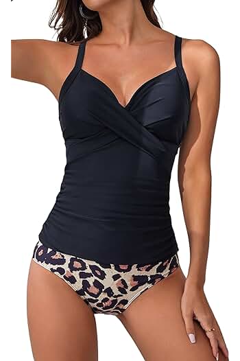 Photo 1 of (2XL) Womens Two-Piece Tankini Set   