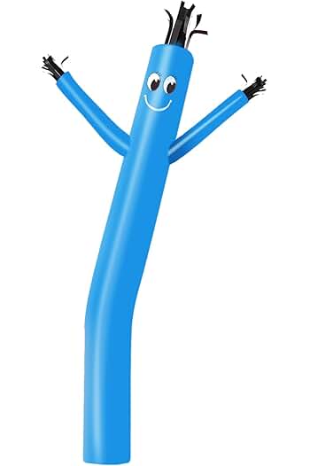 Photo 1 of  (Blower Not Included)MOUNTO 8ft Inflatable Dancer Tube Man Replacement, (Blower Not Included), (Blue)
