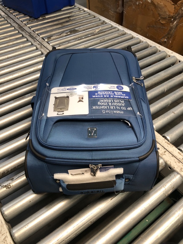 Photo 2 of (READ FULL POST) Travelpro Maxlite 5 Softside Expandable Upright 2 Wheel Carry on Luggage, Lightweight Suitcase, Men and Women, Ensign Blue, Carry On 22-Inch Carry-on 22-Inch Ensign Blue