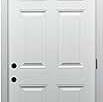 Photo 1 of (frame broken, but door in perfect condition)
National Door Company ZZ364679L Fiberglass Smooth, Primed, Left Hand Outswing, Prehung Front Door, 6-Panel, 32'' x 80", White