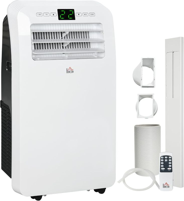 Photo 1 of 
HOMCOM 12000 BTU Portable Air Conditioner for Rooms Up to 550 Sq. Ft., 3-in-1 AC Unit with Dehumidifier, Cooling Fan, Remote, 24H Timer