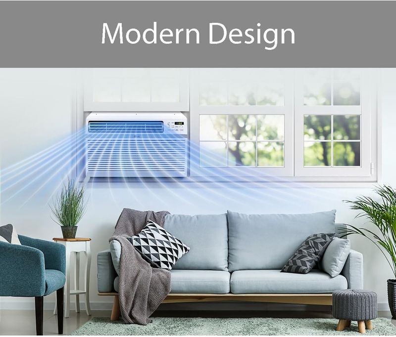 Photo 7 of (READ FULL POST) LG 14000 BTU Smart Wi-Fi Enabled Window Air Conditioner with 4-Way Air Deflection, Thermostat Control, Cools 700 Square Feet for Bedroom, Living Room and Apartment White 14000 BTU