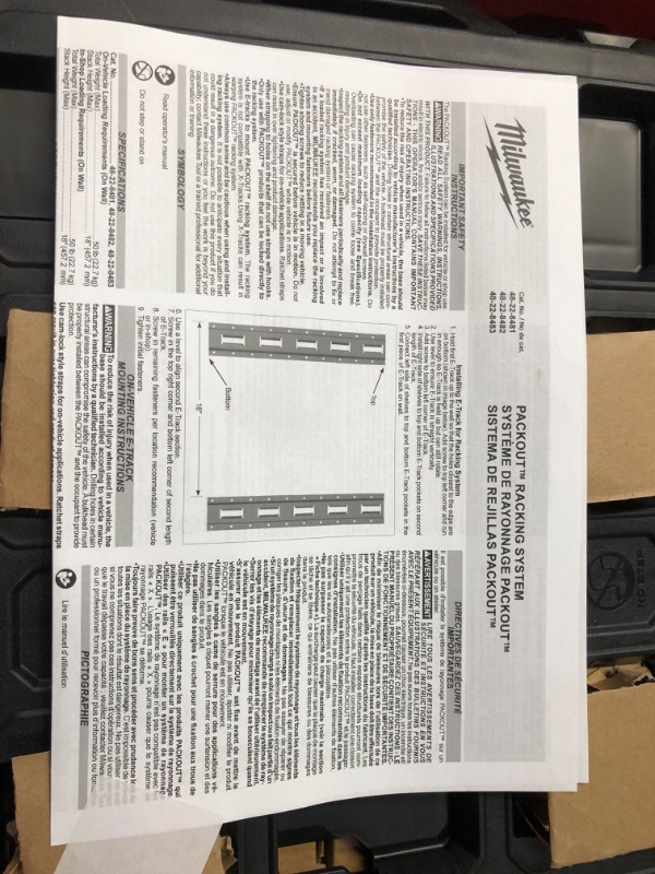 Photo 3 of 
For Milwaukee 48-22-8485 PACKOUT Mounting Plate Length 23.42 in Width 18.42 in Height 18.42 in