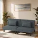 Photo 1 of (ONLY ONE SEAT) Modern Armless Loveseat Sofa Bed Chair Couch Wood Living Room
