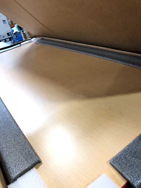 Photo 2 of ***USED - NO LEGS*** Light Wood 72 x 30 inch Universal Solid One-Piece Table Top for Standard and Sit to Stand Height Adjustable Home and Office Desk Frames WITH LEGS