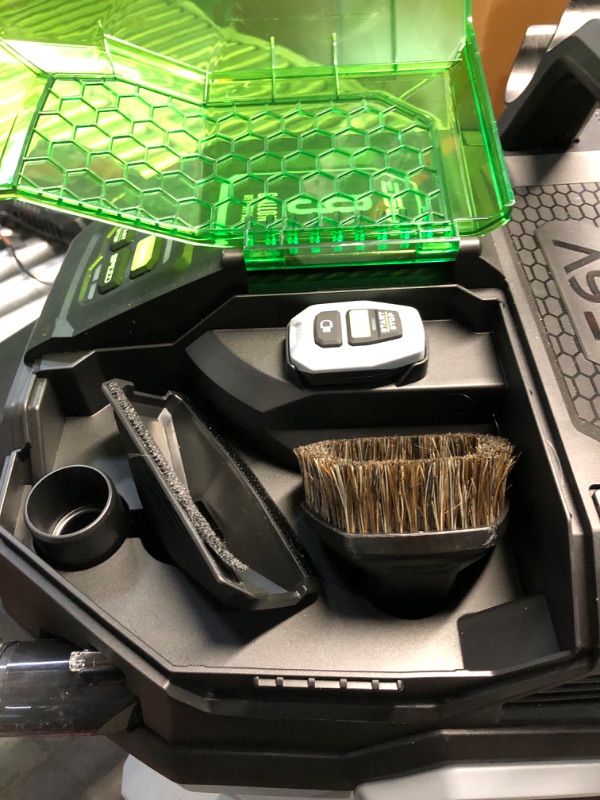 Photo 4 of [HAS SMALL SCRATCHES AT THE BOTTOM ] EGO WDV0904 9 Gallon 110 CFM 56-Volt Lithium-ion Cordless Wet/Dry Vacuum with Multiple Power Mode and Remote Control, 5.0Ah Battery and 320W Charger Included Wet/Dry Vacuum Kit w/5.0Ah Battery