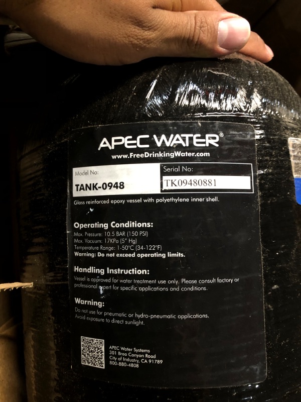 Photo 3 of [NO ATTACHMENT] BOX 1 OF 3 APEC Water Systems  Carbon Filter  Black