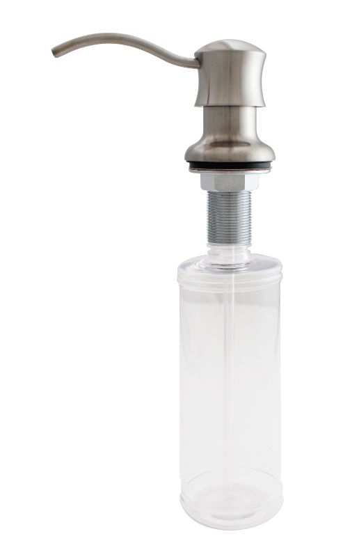 Photo 2 of [MISSING WASHERS ] Keeney K612DSBN Premium Style Soap or Lotion Dispenser with Large Capacity Bottle (16 oz.), Brushed Nickel