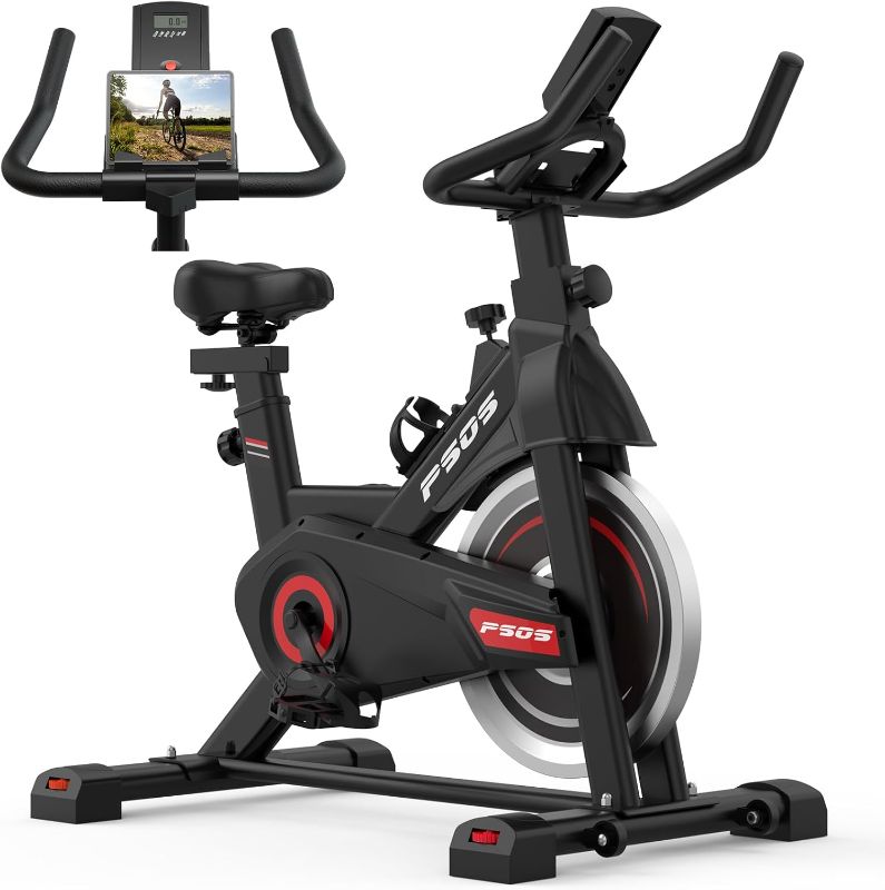 Photo 1 of {MISSING HARDWARE ] Exercise Bike, Stationary Bikes for Home Gym,Workout Bike With Belt Drive, Indoor Cycling Bike 