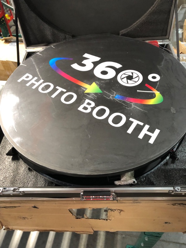 Photo 3 of **One of the connector pieces is broken*******
360 Photo Booth Machine for Parties 31.6" with Free Customized Logo, RGB Ring Light, Sturdy Flight Case