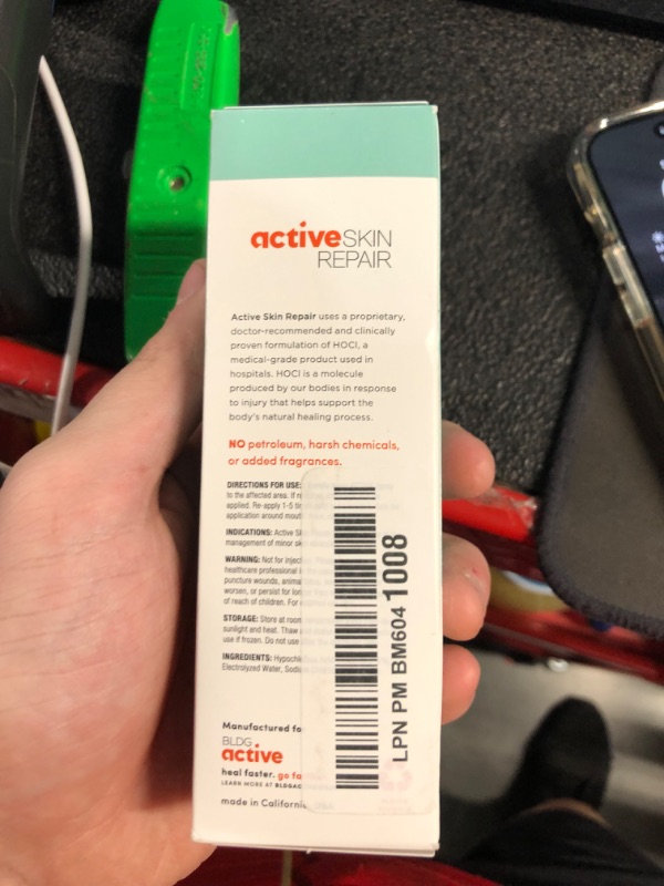 Photo 3 of 
Active Skin Repair First Aid Healing Skin Spray - Natural & Non-Toxic with Hypochlorus Acid for Minor Cuts, Wounds, Scrapes, Rashes, Sunburns,