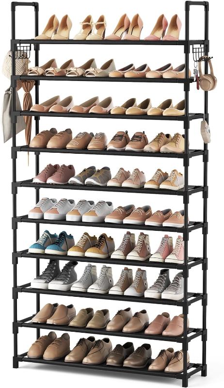 Photo 1 of 
VTRIN 10 Tiers Shoe Rack Tall Large Capacity 50 Pairs Wide Shoe Organizer Sturdy Shoe Shelf for Entryway