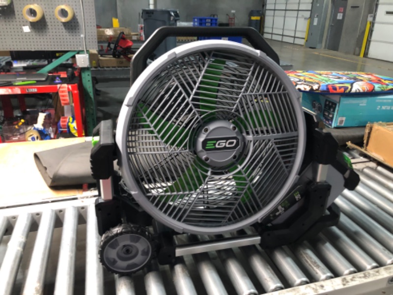 Photo 8 of ***USED - MISSING PARTS - SEE COMMENTS***
EGO Power+ FN1800 18-Inch 5 Speed 20MPH Portable Misting Fan, Battery and Charger Not Included, Black EGO 18" Misting Fan Bare Tool