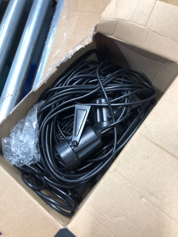 Photo 2 of **NONREFUNDABLE**FOR PARTS OR REPAIR**SEE NOTES**
VOLISUN Outdoor Uplights Spotlights,Low Voltage Landscape Lights with Transformer and 75ft Cable,Waterproof Landscape Lighting spot Lights for House,Fence,Tree, Flags(8Packs,Warm White) Warm White 8 Pack