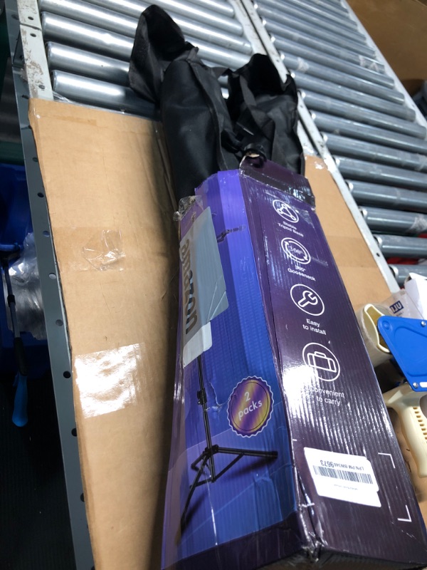 Photo 1 of **NONREFUNDABLE**FOR PARTS OR REPAIR**SEE NOTES**
2 Pack Microphone Stand for Singing Mic Stand Boom with Gooseneck Mic Arm Stand Height Adjustable 3'- 6' with Mic Clips and 3/8" - 5/8" Boom Mic Stand for Performance Wedding Stage and Mic Mount