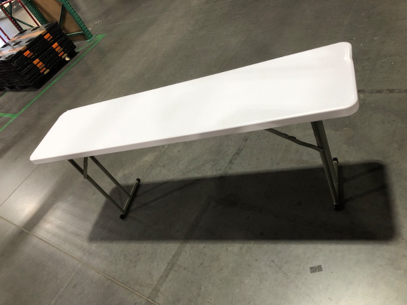 Photo 2 of ***SEE NOTES*** Flash Furniture Elon 6-Foot Granite White Plastic Folding Training Table