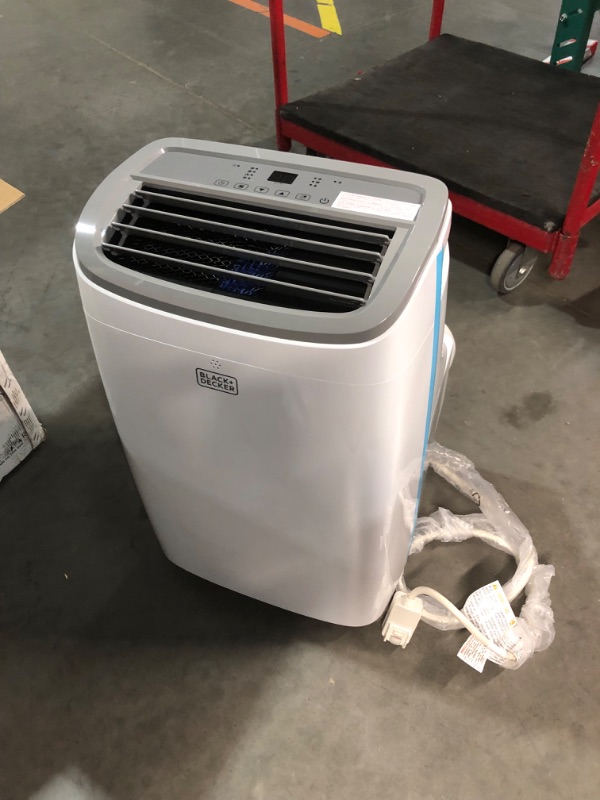 Photo 3 of ***USED - MISSING REMOTE - POWERS ON - UNABLE TO TEST FURTHER***
BLACK+DECKER 8,000 BTU Portable Air Conditioner up to 350 Sq.Ft.with Remote Control, White