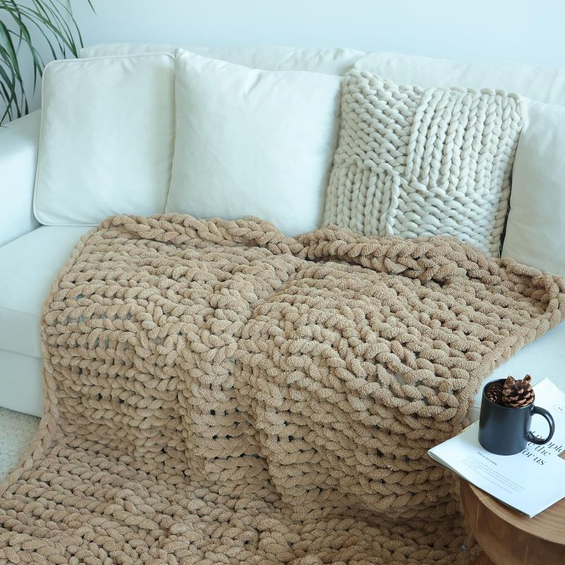 Photo 1 of  Chunky Knit Blanket Throw- unknown size  