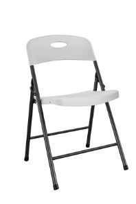 Photo 1 of CoscoProducts COSCO Solid Resin Folding Chair, White
