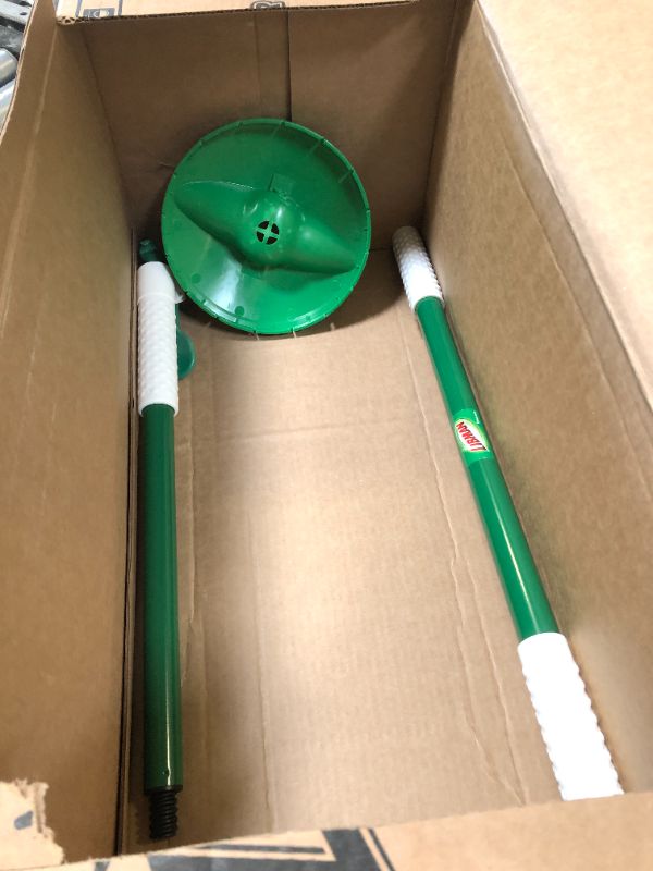 Photo 2 of Libman Tornado Spin Mop System - Mop and Bucket with Wringer Set for Floor Cleaning - 2 Total Mop Heads Included, Green
