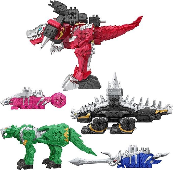 Photo 1 of Power Rangers Dino Fury Zord Link Combining Megazord Mega Pack Figures Parts
