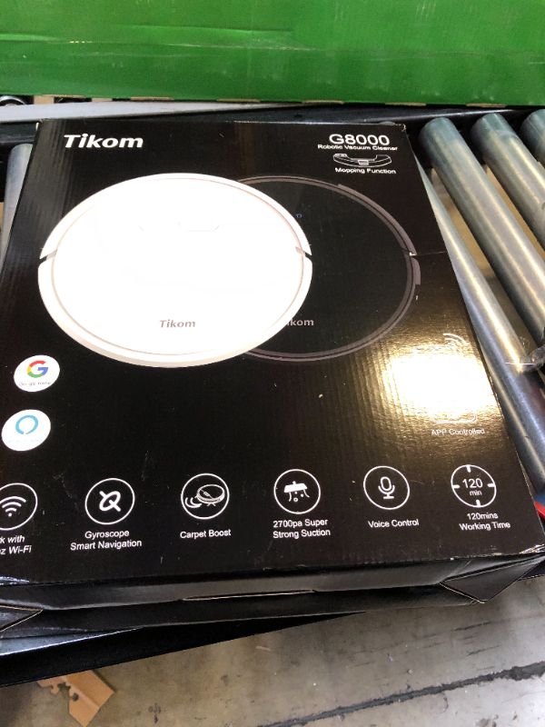 Photo 6 of Tikom Robot Vacuum and Mop, G8000 Robot Vacuum Cleaner, 2700Pa Strong Suction, Self-Charging, Good for Pet Hair, Hard Floors, Black