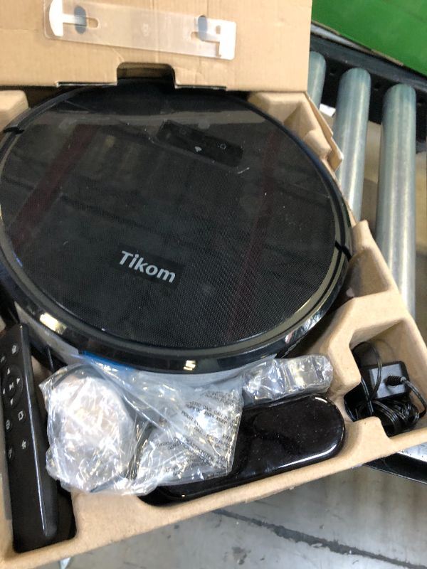 Photo 4 of Tikom Robot Vacuum and Mop, G8000 Robot Vacuum Cleaner, 2700Pa Strong Suction, Self-Charging, Good for Pet Hair, Hard Floors, Black