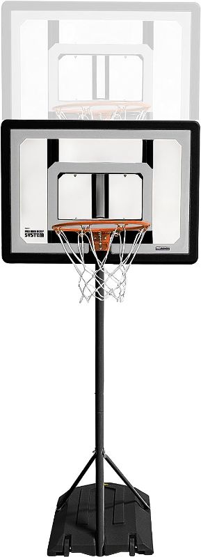 Photo 1 of Pro Hoop Basketball System with Adjustable-Height Pole and 7-Inch Ball