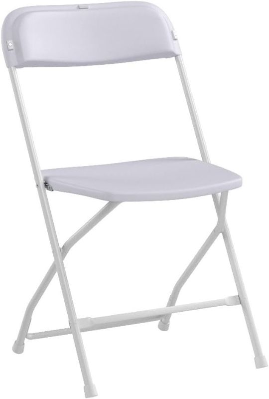 Photo 1 of  White Plastic Folding Chair