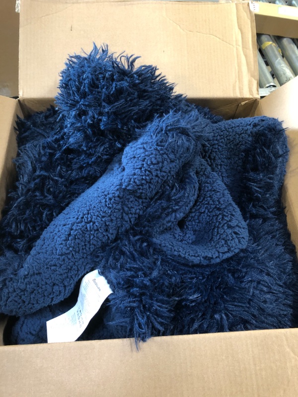 Photo 1 of BLUE FUZZY BLANKET SIZE UNKNOWN 