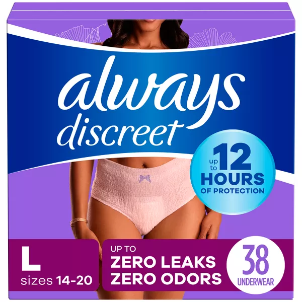 Photo 1 of Always Discreet Adult Postpartum Incontinence Underwear for Women - Maximum Protection

