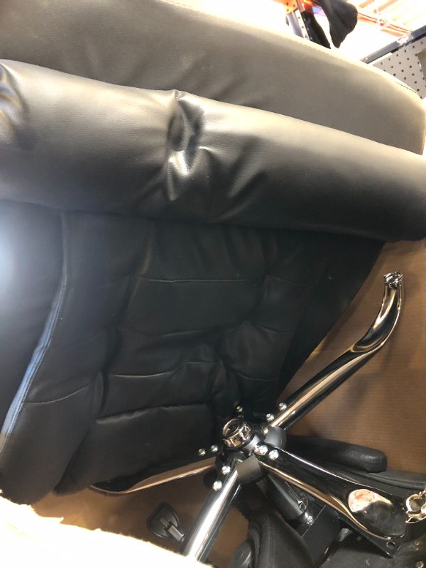 Photo 2 of  Recliner Office Chair Black Leather 