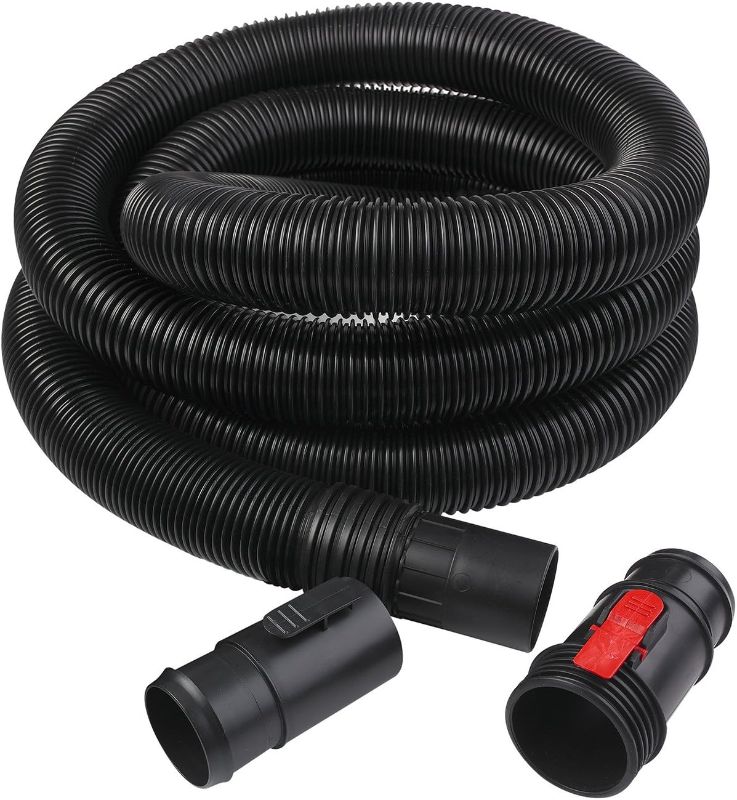 Photo 1 of WORKSHOP Wet/Dry Vacs Polyethylene Vacuum Accessories WS25021A 13-Foot Hose, Extra Long 2-1/2-Inch x 13-Feet Locking Vac Hose for Shop Vacuums
