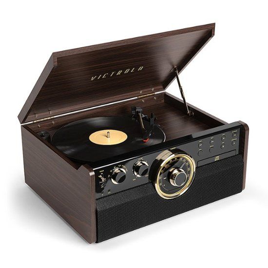 Photo 1 of Victrola - Bluetooth Audio System - Gold/Brown/Black
