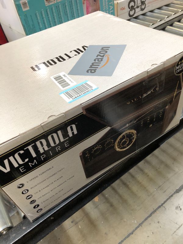 Photo 3 of Victrola - Bluetooth Audio System - Gold/Brown/Black
