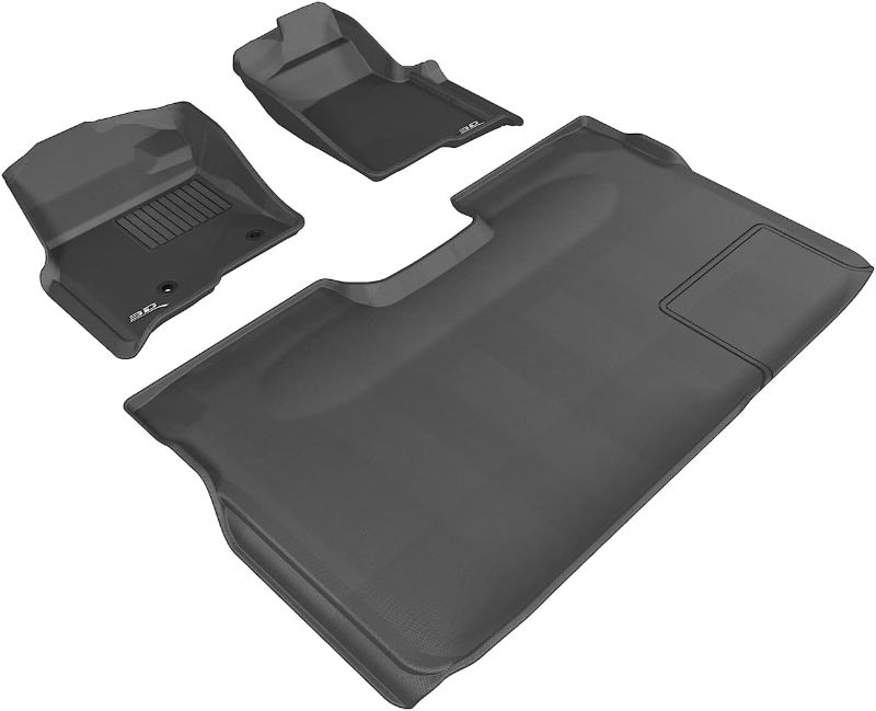 Photo 1 of 3D MAXpider KAGU Floor Mat (BLACK) Compatible with FORD F-150 SUPERCREW 2015-2023 - Full Set
