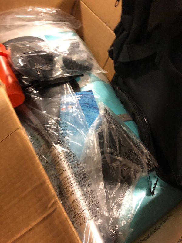 Photo 1 of FBSPORT 11'×33"×6" Paddle Boards w/Electric Pump?Inflatable Stand Up Paddle Board with,Carry Bag, Non-Slip Deck, Leash, Adjustable Paddle for Youth & Adult Beginner?SUP Paddleboard 350LBS Capacity Blue