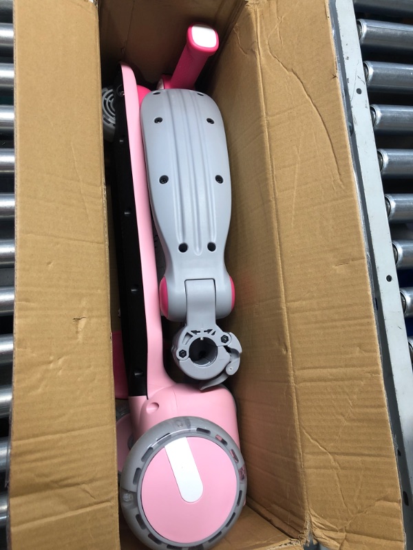 Photo 2 of ***USED - LIKELY MISSING PARTS - UNABLE TO VERIFY FUNCTIONALITY***
Unbreakable & Never Fall Down 2-in-1 Scooters Kids 3 Wheel Kick Scooter for Boys Girls Ages 3-14, Adjustable Height & Removable Seat, Widened Non-Slip Deck, More Safer for Beginner Toddler