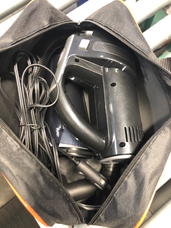 Photo 2 of ***USED MISSING PARTS***Car Vacuum, Portable Car Vacuum Cleaner with 7000PA Suction, DC 12V High Power 16.4Ft Cord Wired Vacuum Cleaner for Car, LED Light, Lightweight, 0.33L Capacity, Storage Bag Black