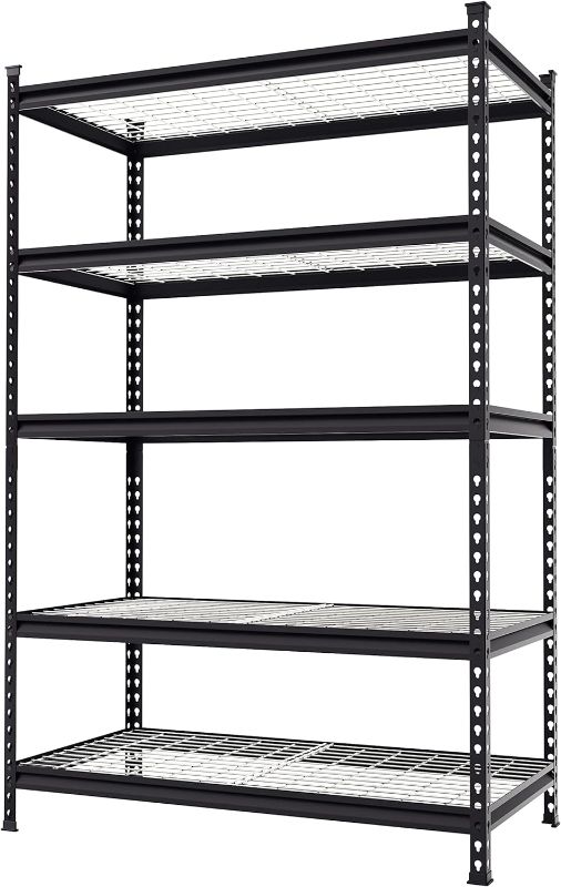 Photo 1 of  Metal Heavy Duty 5-Tier Utility Shelving Unit (48-in W x 24-in D x 72-in H) Gray, (1000-lb Capacity Per Shelf)