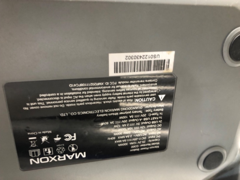 Photo 4 of ***PARTS ONLY**NON-REFUNDABLE**ITEM WON'T CHARGE**
G300 Portable Power Station 300W, 300Wh Solar Generator, 1.5 Hrs 80% Fast Recharge, Ultra-Fast 120W Solar Input, PD100W Supported (Solar Panel Optional) for Outdoors RV Camping Home Emergency