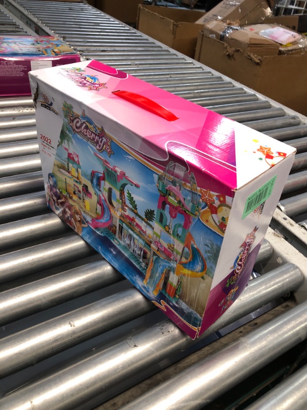 Photo 2 of ***FACTORY SEALED*** Building Set for Girls Friends Set Summer Swimming Pool Building Toys Water Park Building Blocks Playset Includes Ice-Cream Car, Shower Room, Christmas Birthday Present Gift for Kids Girls 6-12