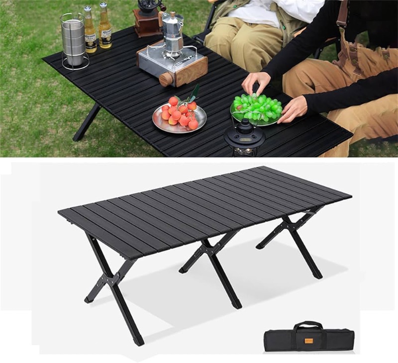 Photo 1 of ***STOCK PHOTO REFERENCE ONLY*** Camping Portable Folding Tables,Collapsible Picnic Side Table & Chairs,for Outdoor Travel, Garden Party, BBQ, Picnic 120 * 60 * 45cm Table